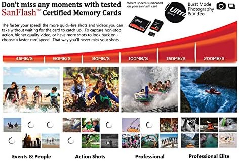 Ultra MicroSDXC 64GB Dolgozik Canon EOS Rebel SL1 Plusz által Ellenőrzött SanFlash, valamint SanDisk (A1/C10/U1/8k/120MBs)