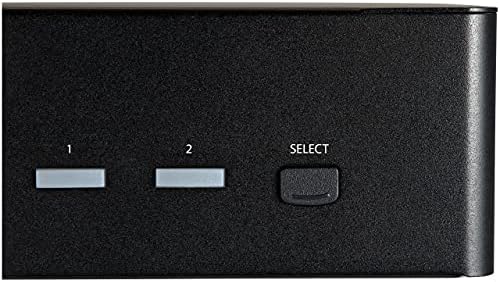 StarTech.com 2 Port Dual Monitor HDMI-KVM Switch - 4K-60Hz Ultra HD HDR - Asztali 4K HDMI 2.0 KVM Switch 2 Port USB 3.0 Hub (5Gbps)