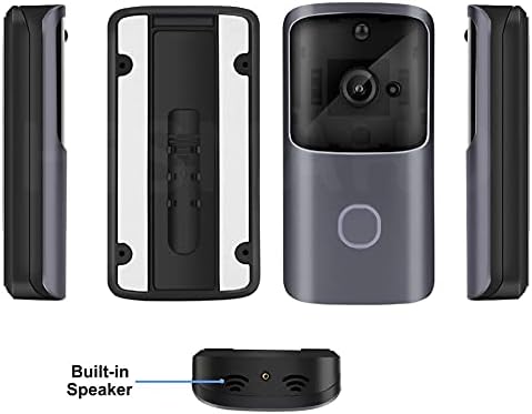 ZDXY WiFi 720P Videó Csengő Kamera Vízálló, IP65 kétirányú Beszélni 166° Széles Látószögű PIR Mozgásérzékelő éjjellátó Alkalmas iOS,