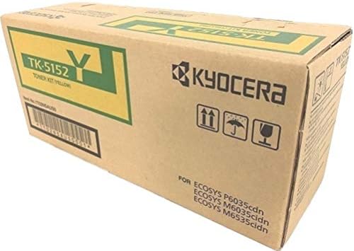 Kyocera 1T02NSAUS0 Modell TK-5152Y Sárga Toner Készlet használja a Kyocera ECOSYS P6035cdn, ECOSYS M6035cidn, valamint M6535cidn Színes