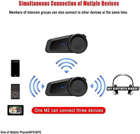 SUOTENG Motoros Kommunikációs Rendszer, Motoros Intercom Helmet Fülhallgató 6 Versenyző Csoport azt mondja, Kaputelefon FM Bluetooth