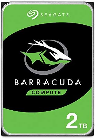 Seagate BarraCuda 2TB Belső Merevlemez HDD – 3,5 Hüvelykes SATA 6 Gb/s, 7200 RPM 64MB Cache Számítógép, Asztali PC, Laptop (ST2000DM006)