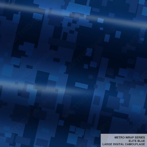 Metro Wrap Sorozat Elit Nagy Kék Digitális Álcázás 5ft x 1ft (5 nm/ft) Camo Vinil Autó Fólia