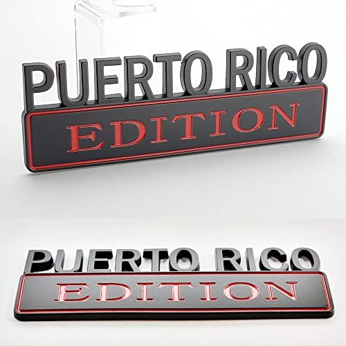 1 db Fekete 7-es Puerto RICO Kiadás Jelkép Matrica Jelvény kitűző, Azok, akik Büszkék a Nemzetiség
