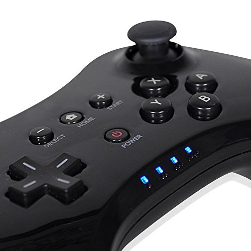 MuLife Klasszikus Dual Analóg Vezeték nélküli Bluetooth Távoli U Pro Játékvezérlő Gamepad a Nintendo Wii U - Fekete