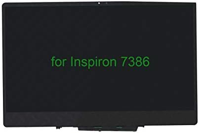 Kre13.3 érintőképernyő Csere Digitalizáló Első Üveg Panel, LCD Kijelző Ház Keret Keret Dell Inspiron 13-7386 i7386 I7386-7007BLK-GENNY