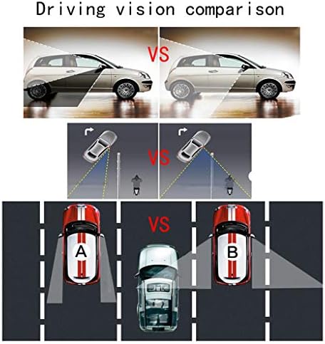 HWHCZ Vak Tükrök Parkolás támogatás Tükör,Kompatibilis a Vak Tükrök Lexus LF-Xh,360° - os Elforgatás Megszüntetése Vak Foltok,2 Csomag