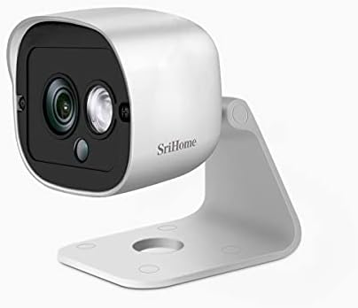 SriHome Kültéri Biztonsági Kamera, 2304 x 1296Pixel IP Kamera mozgásérzékelés, valamint 10m Éjszakai Üzemmód, Támogatja a kétirányú