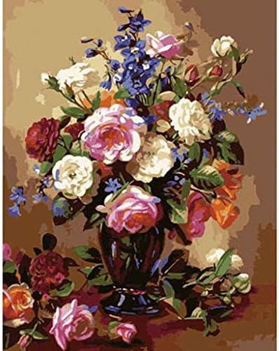 Gyönyörű Virágot Hímzett Vászon A00736 (14CT Mono Deluxe,20 X 24)