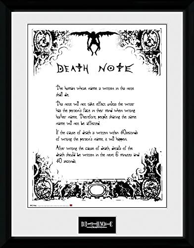 GB Szem Korlátozott, Death Note, 16x12 Keretezett Fénykép