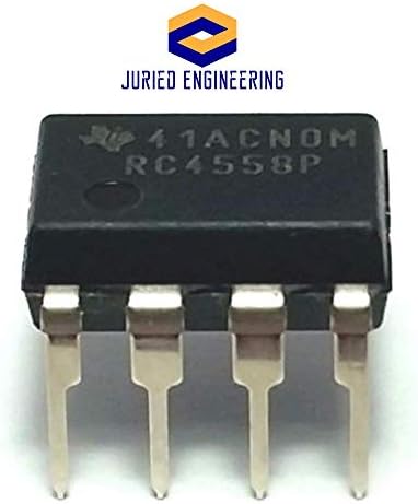 Juried Mérnöki RC4558P IC Kettős Műveleti Erősítő & 8-Pin DIP Socket a Megmunkált Kapcsolatba Csapok Breadboard-Barát (Csomag 1)
