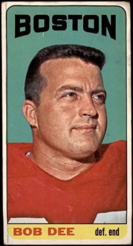 1965 Topps 7 Bob Dee New England Patriots (Foci Kártya) a TISZTESSÉGES Hazafiak Szent Kereszt
