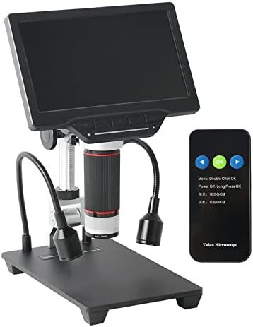 BINGFANG-W 16MP 1080P Digitális Ipar Videó Mikroszkóp Kamera 208X Zoom 7 Hüvelykes HD LCD Forrasztás Telefon Javítás Nagyító + Fém