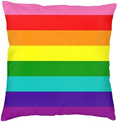 BUERYUZ Párnahuzat LMBT Pride Flag Otthon Dekoráció Autó Hálószoba, Kanapé, Gyerek Szoba Tartozékok Négyzet Puha Párnát,