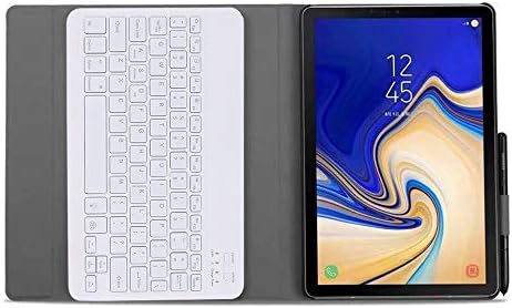 HHF-1 Samsung Galaxy Tab Egy 8.0 2019-Es Háttérvilágítás Vezeték nélküli Bluetooth Billentyűzet Smart Cover PU bőrtok, Samsung Galaxy